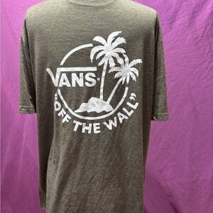 Vans Men's Olive Graphic Tee tag cut NWT